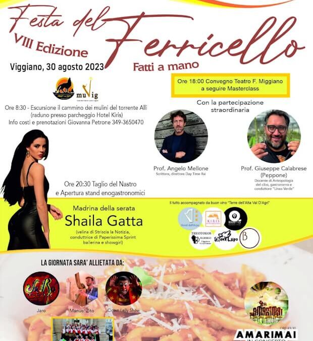 VIIIª Festa del Ferricello Viggianese – 30 Agosto 2023